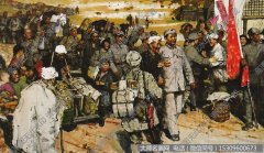 谷钢油画_红军长征到陕北_高清大图下载