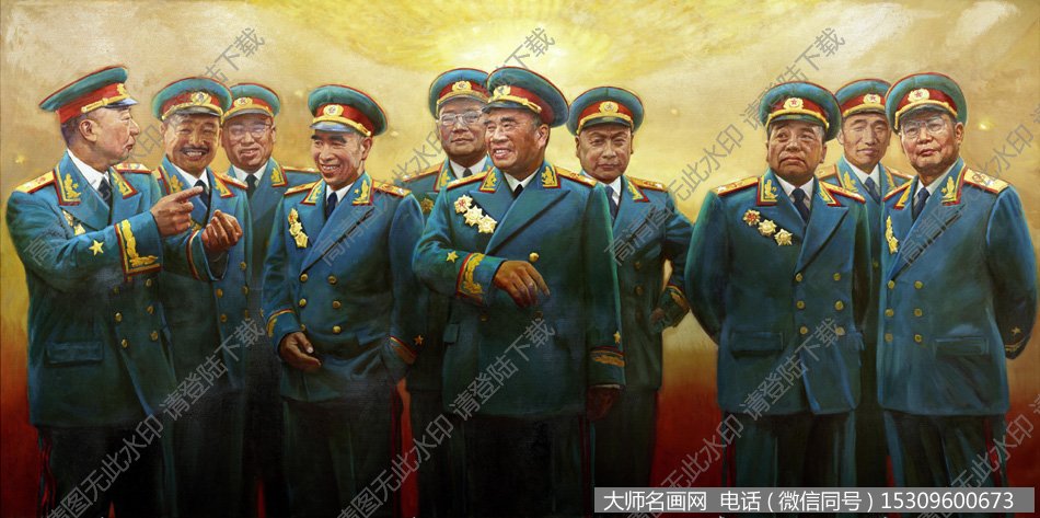 李明峰油画_十大元帅_高清大图下载