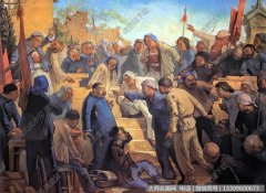 莫朴油画_清算(土地革命时期批斗地主)_高清大图下载