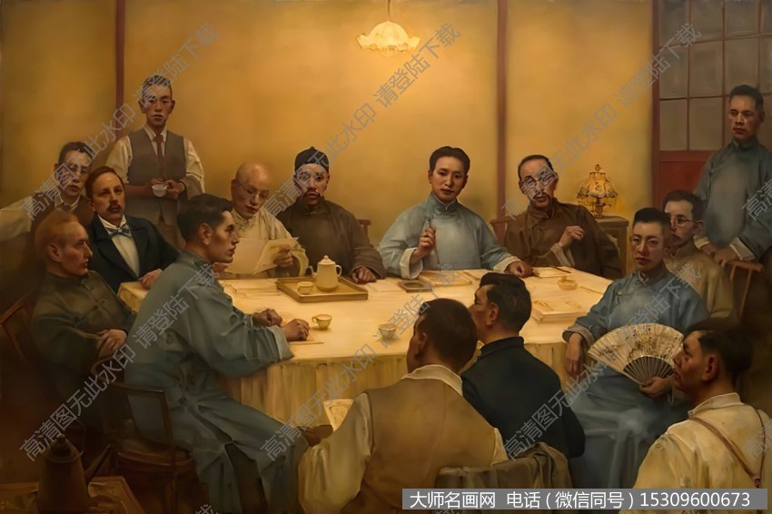 庞茂琨油画_开天辟地