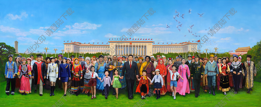 刘宇一作品_共筑中国梦