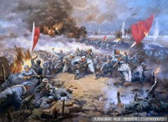 长征题材油画_湘江战役_高清大图下载