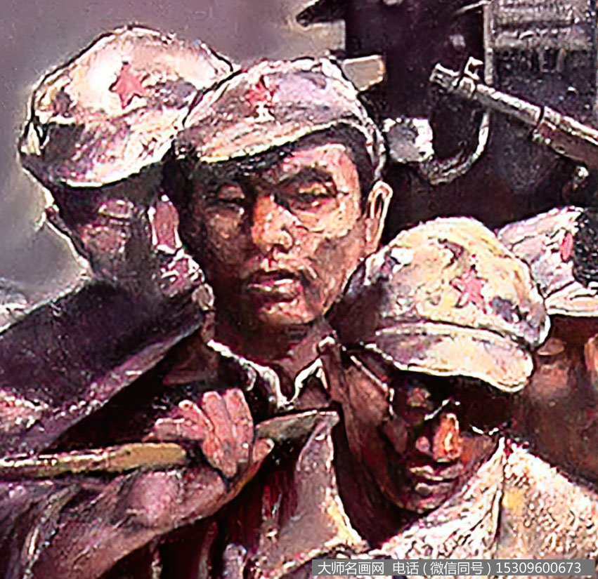 革命题材油画_长征过草地