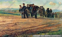 葛维墨油画 到祖国最需要的地方去 高清大图下载