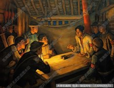 胡一川油画 革命前夜 高清大图下载