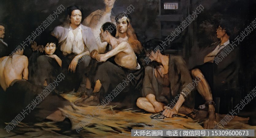 林岗油画,狱中斗争
