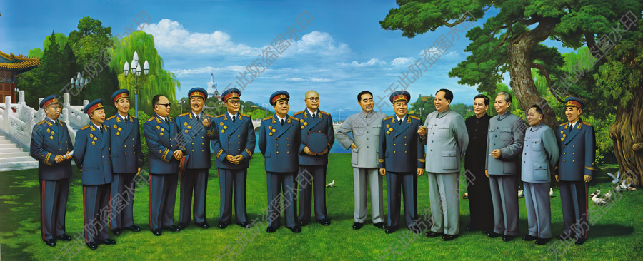 刘宇一油画 八一颂元帅