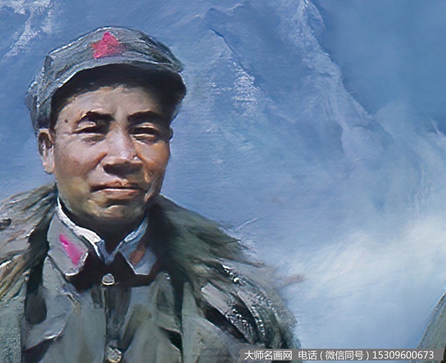 王庆裕油画 长征翻越岷山