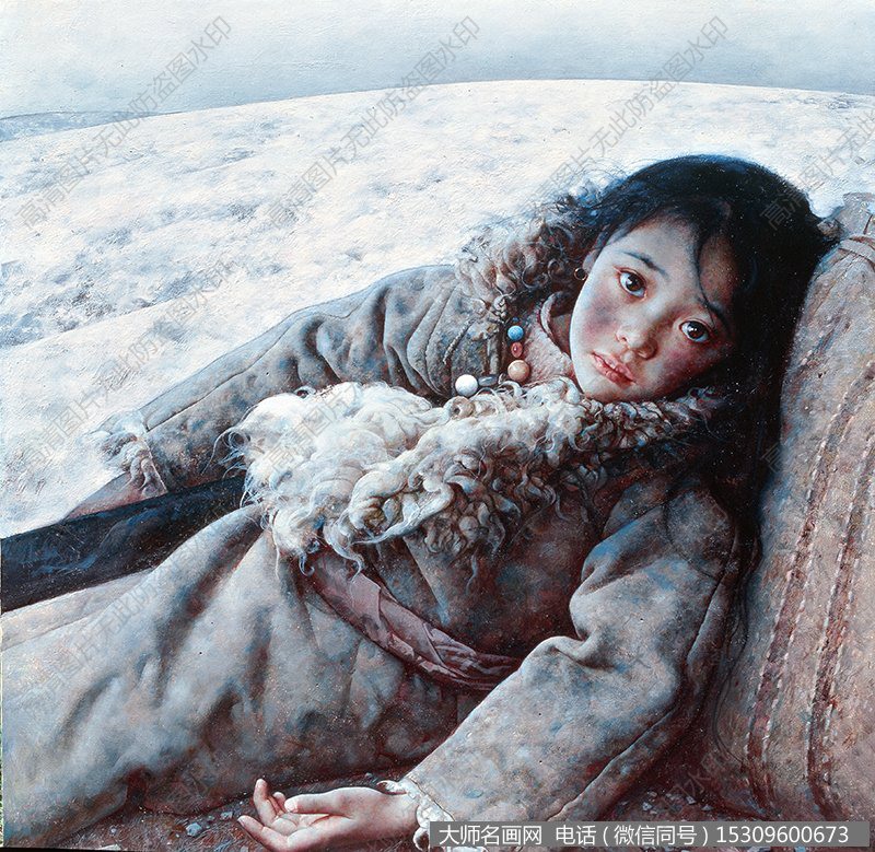 艾轩油画作品1：静静的冻土带 高清图片下载