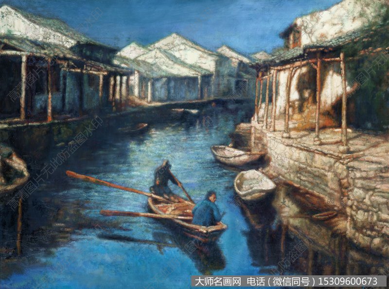 陈逸飞风景油画作品5 高清图片下载