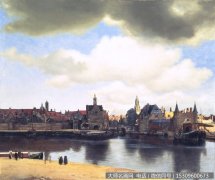 维米尔风景油画作品4 德尔夫特风景 超高清大图下载