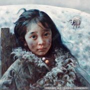 艾轩人物油画作品4 白雪覆盖了午后 高清图片下载