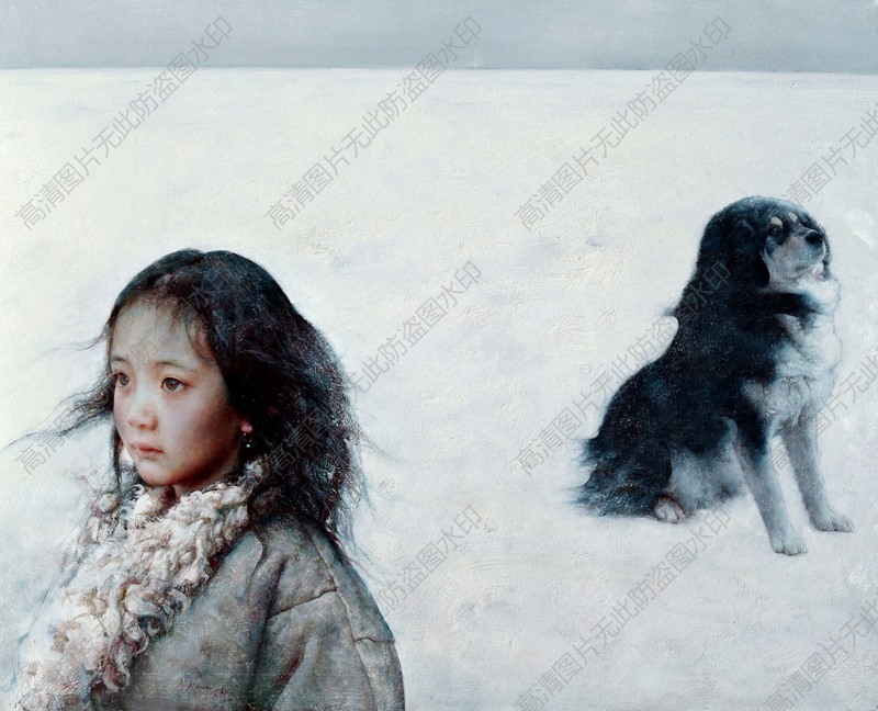 艾轩人物油画作品14 冻土带悄寂无声 高清图片下载