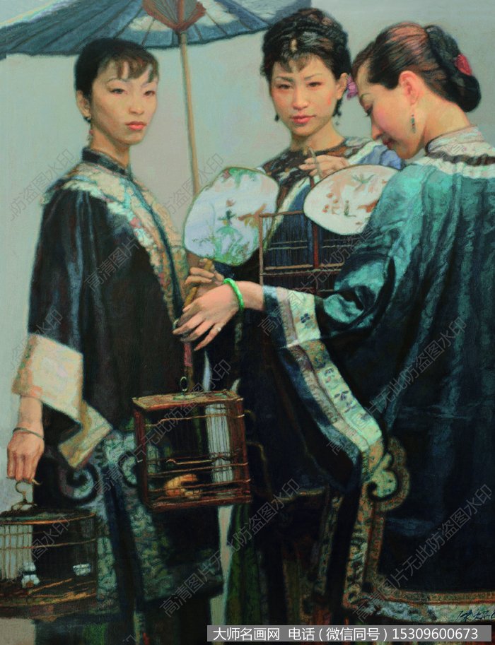 陈逸飞人物油画作品18 高清图片下载