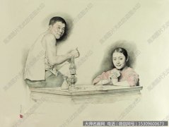 王沂东人物素描作品22 超高清大图下载