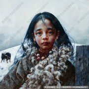 艾轩人物油画作品29 安曲的冬日 高清图片下载