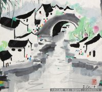 吴冠中国画作品39 超高清图片下载