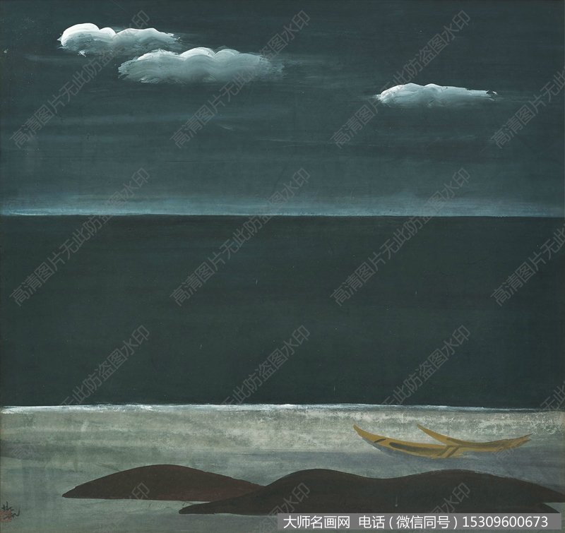 林风眠国画风景作品68 高清图片下载