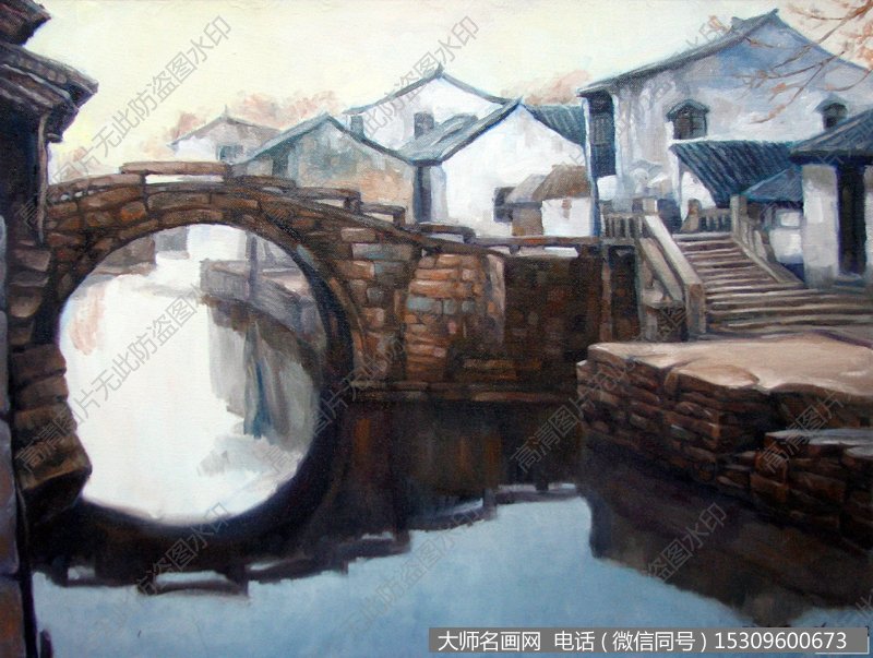 陈逸飞风景油画作品39 高清图片下载