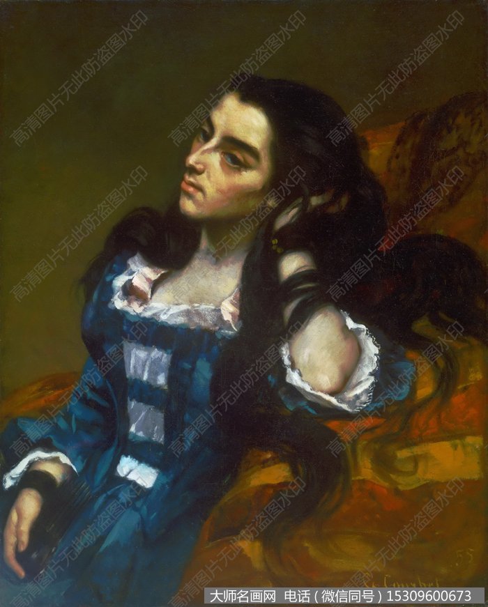 库尔贝人物油画作品4 高清图片下载_大师名画网