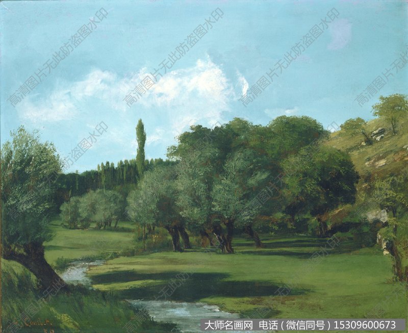 库尔贝风景油画作品21 高清图片下载