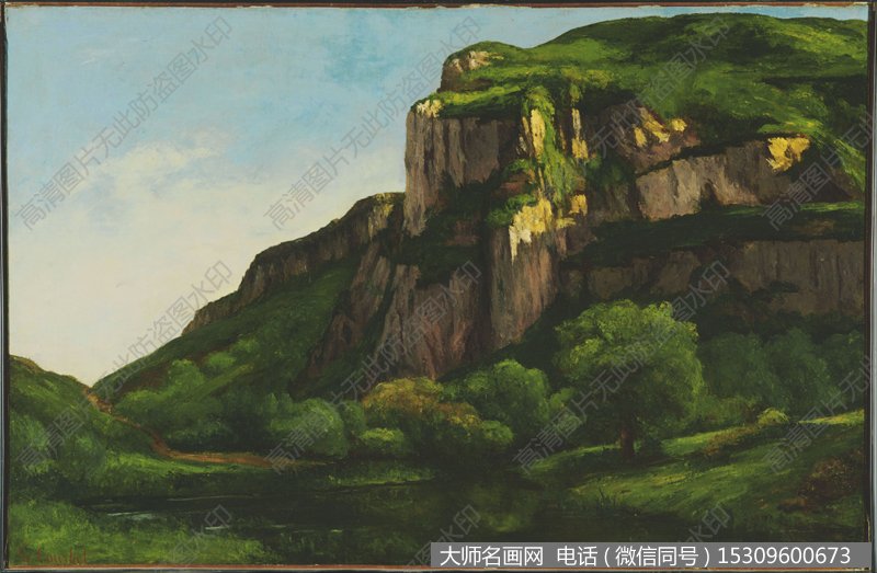 库尔贝风景油画作品38 高清图片下载