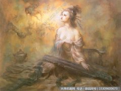 曾浩敦煌飞天油画作品41 高清图片下载