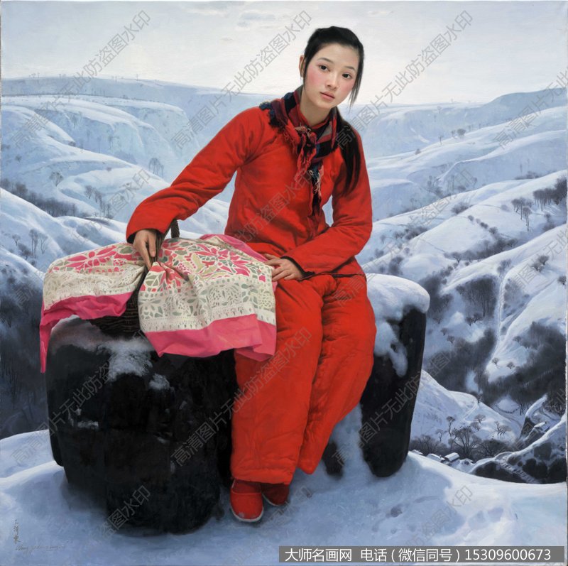 王沂东人物油画作品59 美丽乡村 高清图片下载