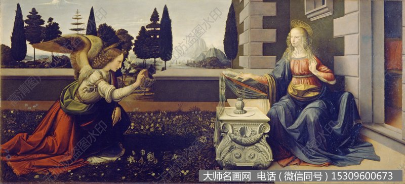 达芬奇油画作品76 高清图片下载
