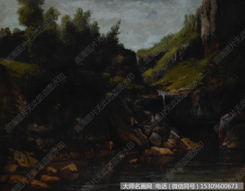 库尔贝 风景油画作品43 高清图片下载