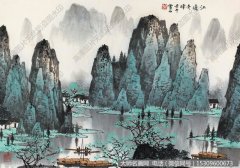 白雪石国画作品7 漓江山水 高清图片下载