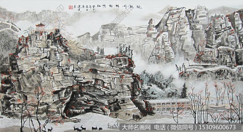 白雪石国画作品66 高清图片下载