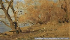 列维坦 风景油画作品4 高清图片下载