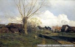 列维坦 风景油画作品5 高清图片下载