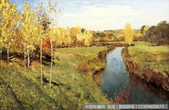 列维坦 风景油画作品7 高清图片下载
