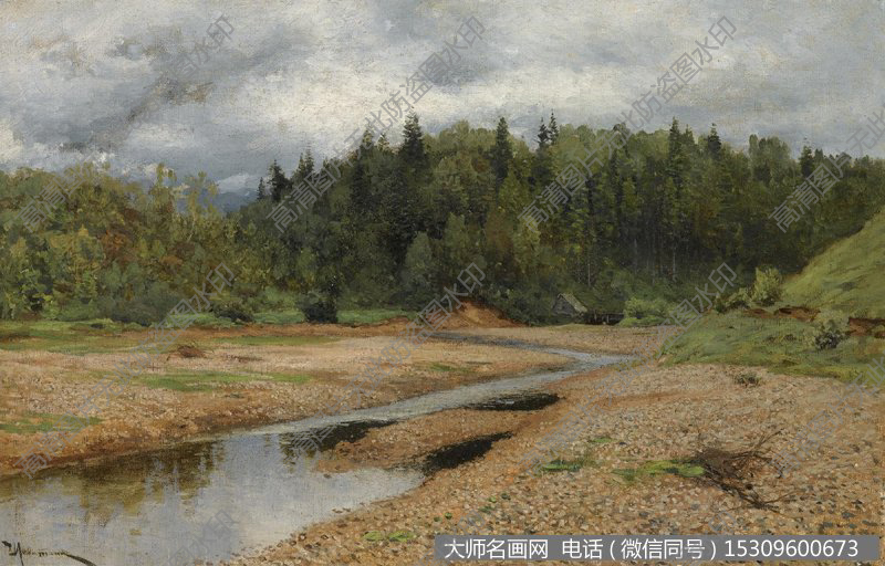 列维坦 风景油画作品6 高清图片下载