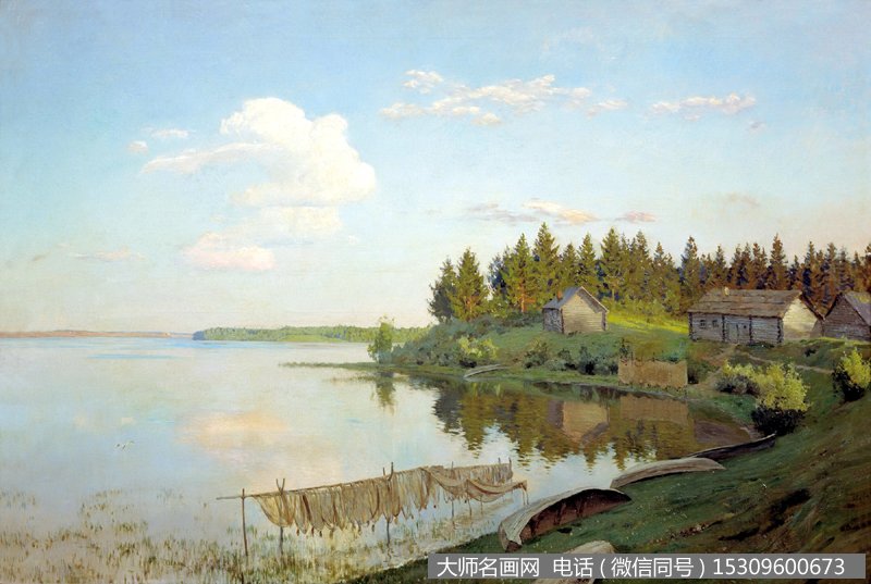 列维坦风景油画作品10 高清图片下载