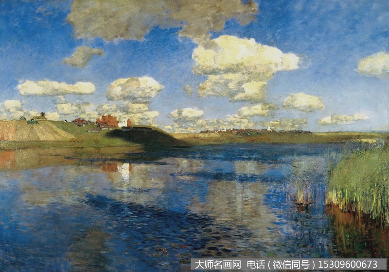 列维坦 风景油画作品11 高清图片下载