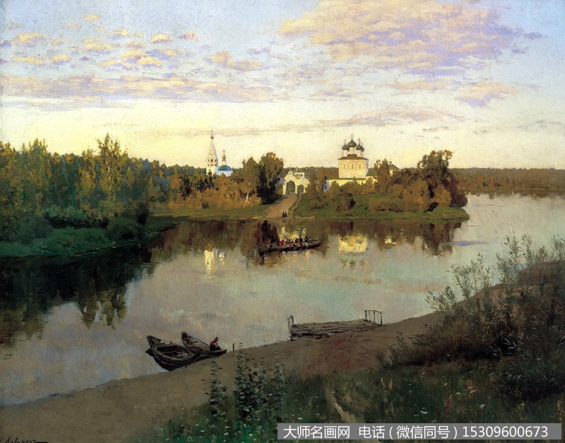 列维坦 风景油画作品15 高清图片下载