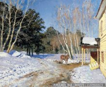 列维坦风景油画作品17 高清图片下载