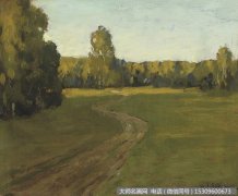 列维坦 风景油画作品18 高清图片下载