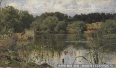 列维坦 风景油画作品24 高清图片下载