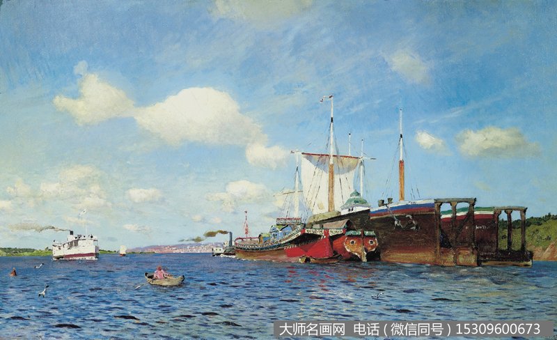 列维坦油画作品26 高清图片下载