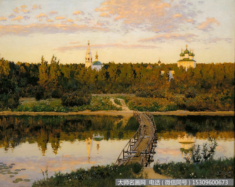列维坦 风景油画作品32 高清图片下载