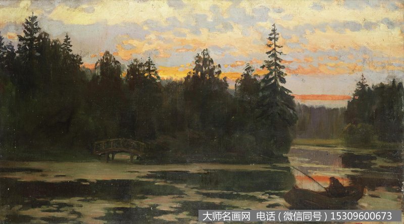 列维坦 风景油画作品35 高清图片下载