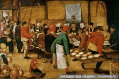 老勃鲁盖尔《农民的婚礼》 油画作品23 超高清大图下载