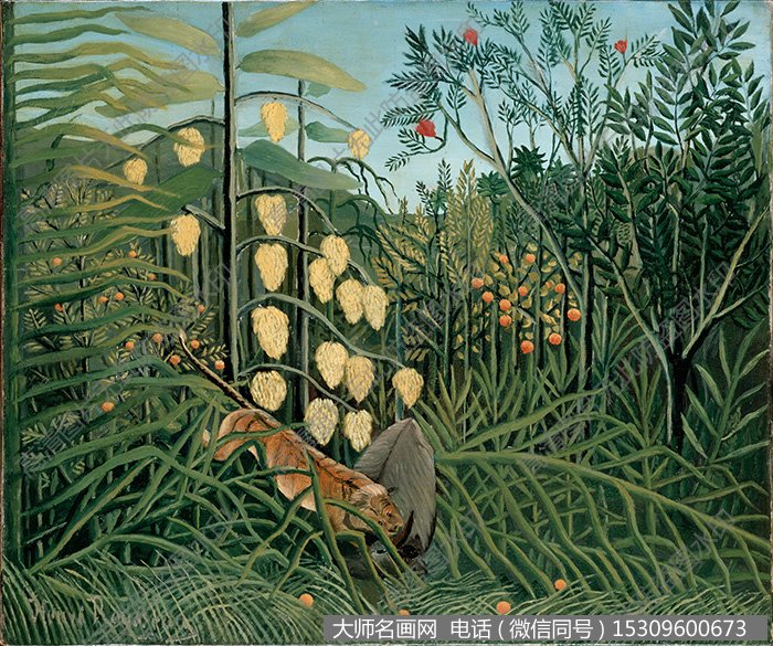 卢梭《热带森林》 作品油画29 大图下载