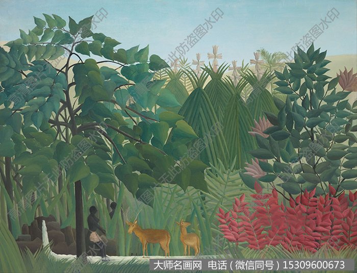 卢梭  风景 油画作品42 高清下载