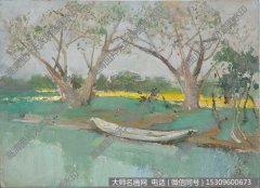 苏天赐 小河  作品油画大图55下载