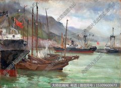 苏天赐 渔船 油画作品高清54下载